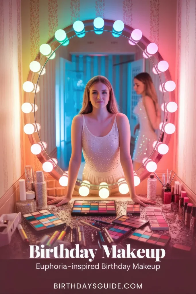 Euphoria-Inspired Birthday Makeup